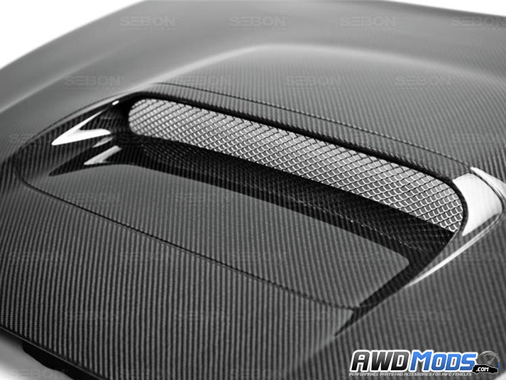Seibon OEM Style Carbon Fiber Hood for the Subaru WRX STI