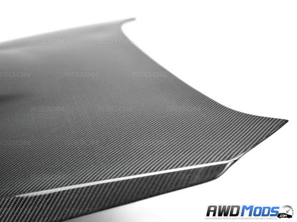 Seibon OEM Style Carbon Fiber Hood for the Subaru WRX STI