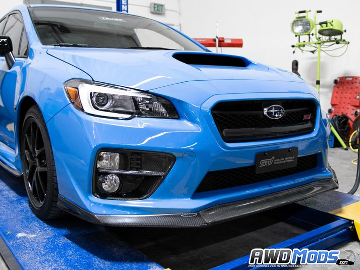 Seibon MB1 Style Carbon Fiber Front Lip for the Subaru WRX / STI