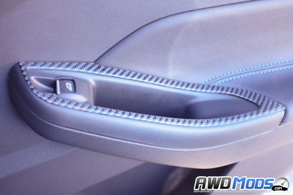 Tufskinz Peel & Stick Carbon Fiber Rear Interior Kit for the Ford Focus RS / ST (Set of 4)